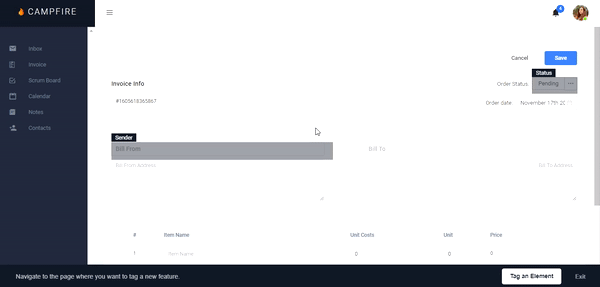 mærkning af funktioner i userpilot